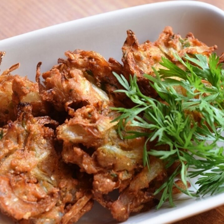 Onion Pakoda★玉ねぎのインド風かき揚げ